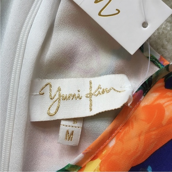 Yumi Kim  Floral Sleeveless Dress - Blue and Orange size medium - Picture 9 of 9